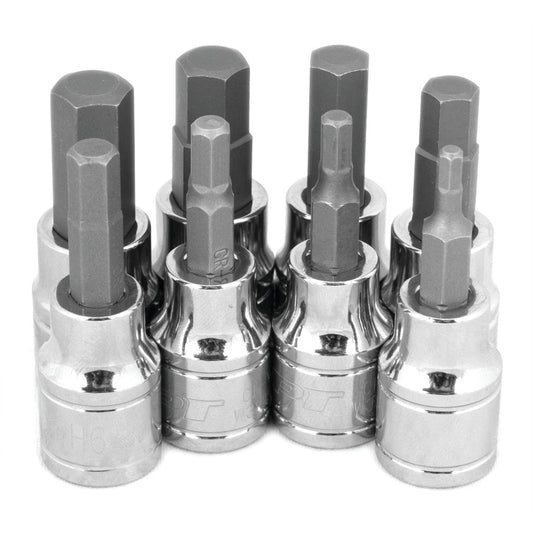 Performance Tool 3/8" Drive Metric Hex Bit Socket Set 8 Piece