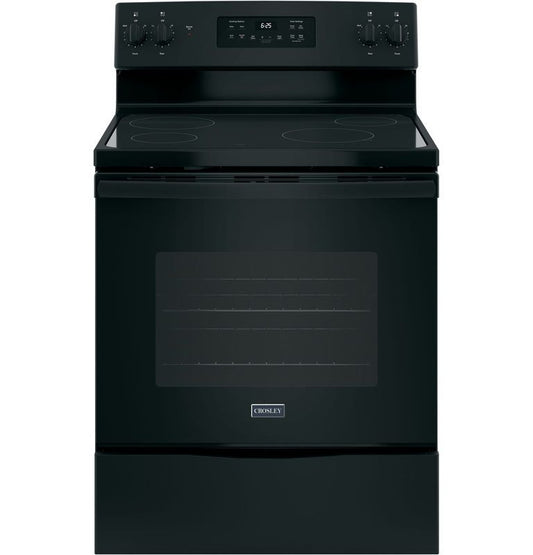 Crosley Electric Range Glass Top Surface 5.3 Cubic Feet Black