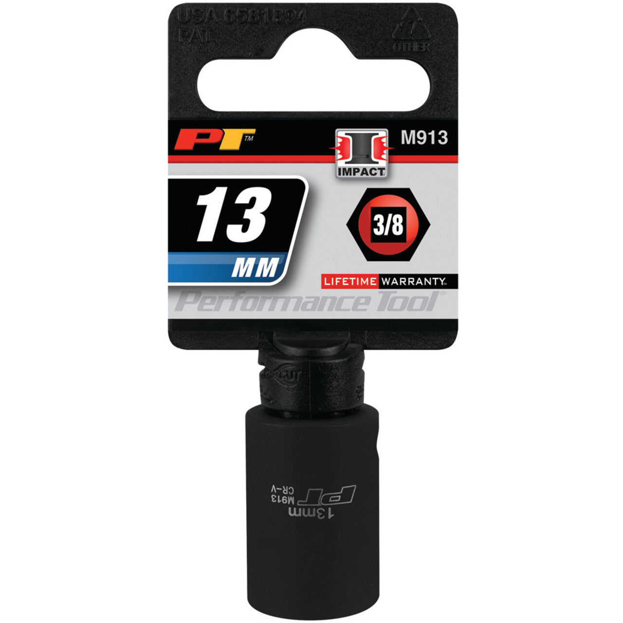 Performance Tool Impact Socket 3/8" Drive 6 Point Metric