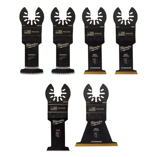 Milwaukee OPEN-LOK Multi-Tool Blade Set 6 Piece