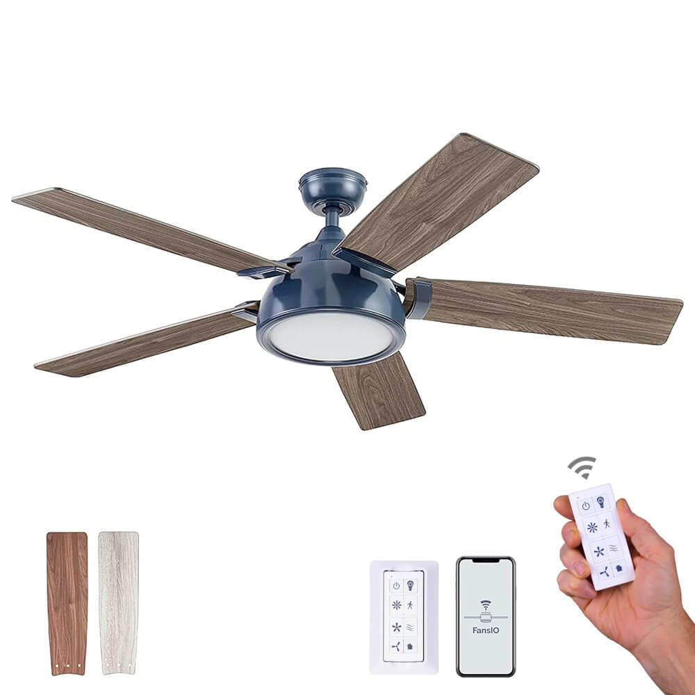 Prominence Home 52 inch Potomac Smart Ceiling Fan - Sapphire Blue