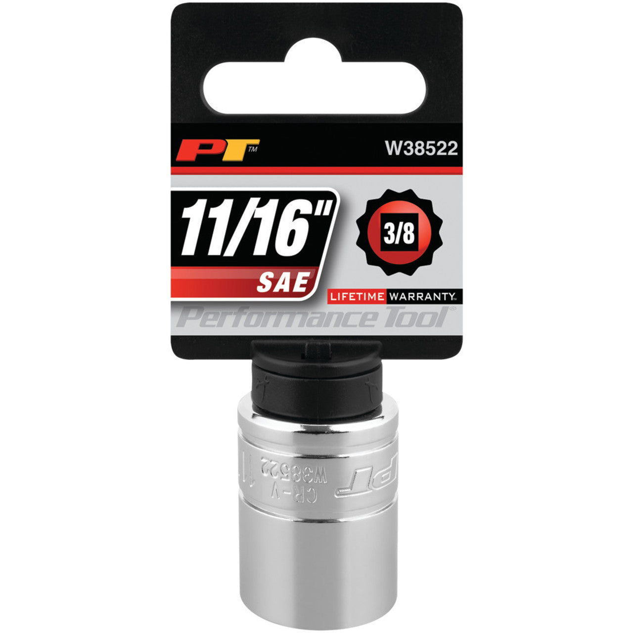 Performance Tool 3/8" Drive Socket 12 Point SAE