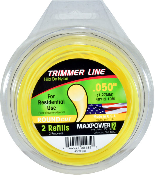 Maxpower Round Trimmer Line .050