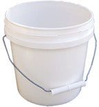 Encore Industries Inc 1 Gal White Plastic Pail + Handle