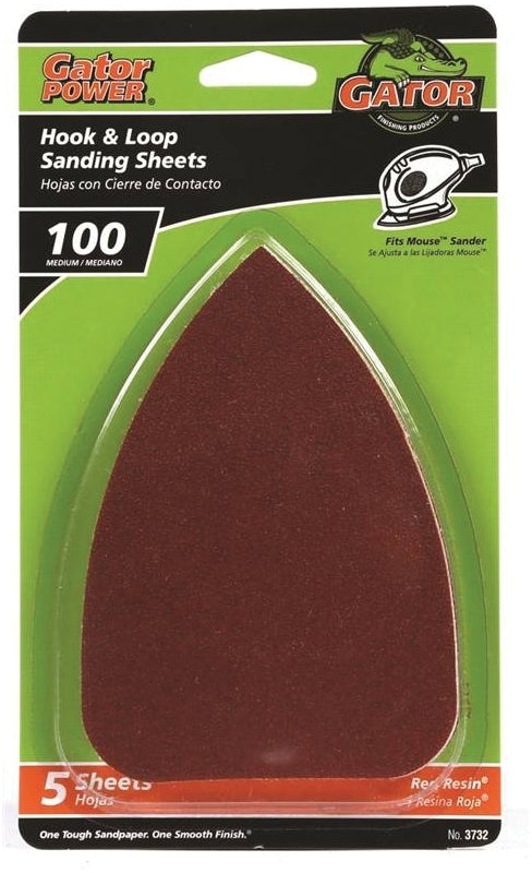 Gator 100 Grit Hook Loop Sanding Sheet 5 Pack