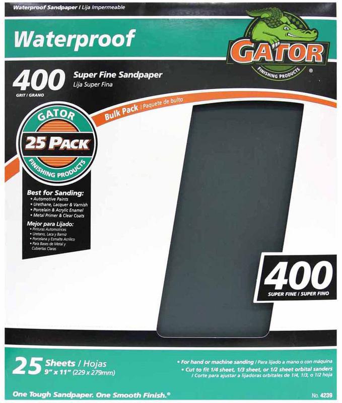 Gator 9" x 11" Sand Paper 400 Grit 1 Piece