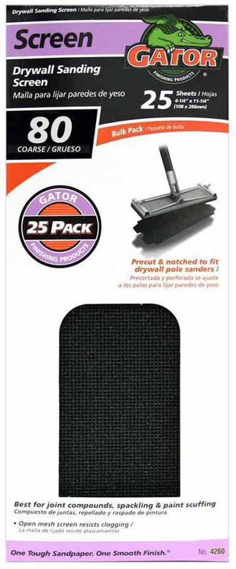 Gator 4" X 11" Sanding Screen 80 Grit 1 Piece