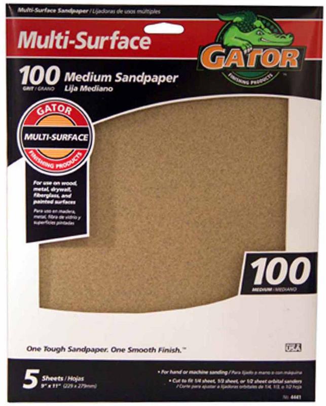 Gator Assorted Sizes 100 Grit Sand Disc 4 Sheets