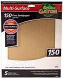 Gator 9" x 11" Sand Paper 150 Grit 4 Sheets