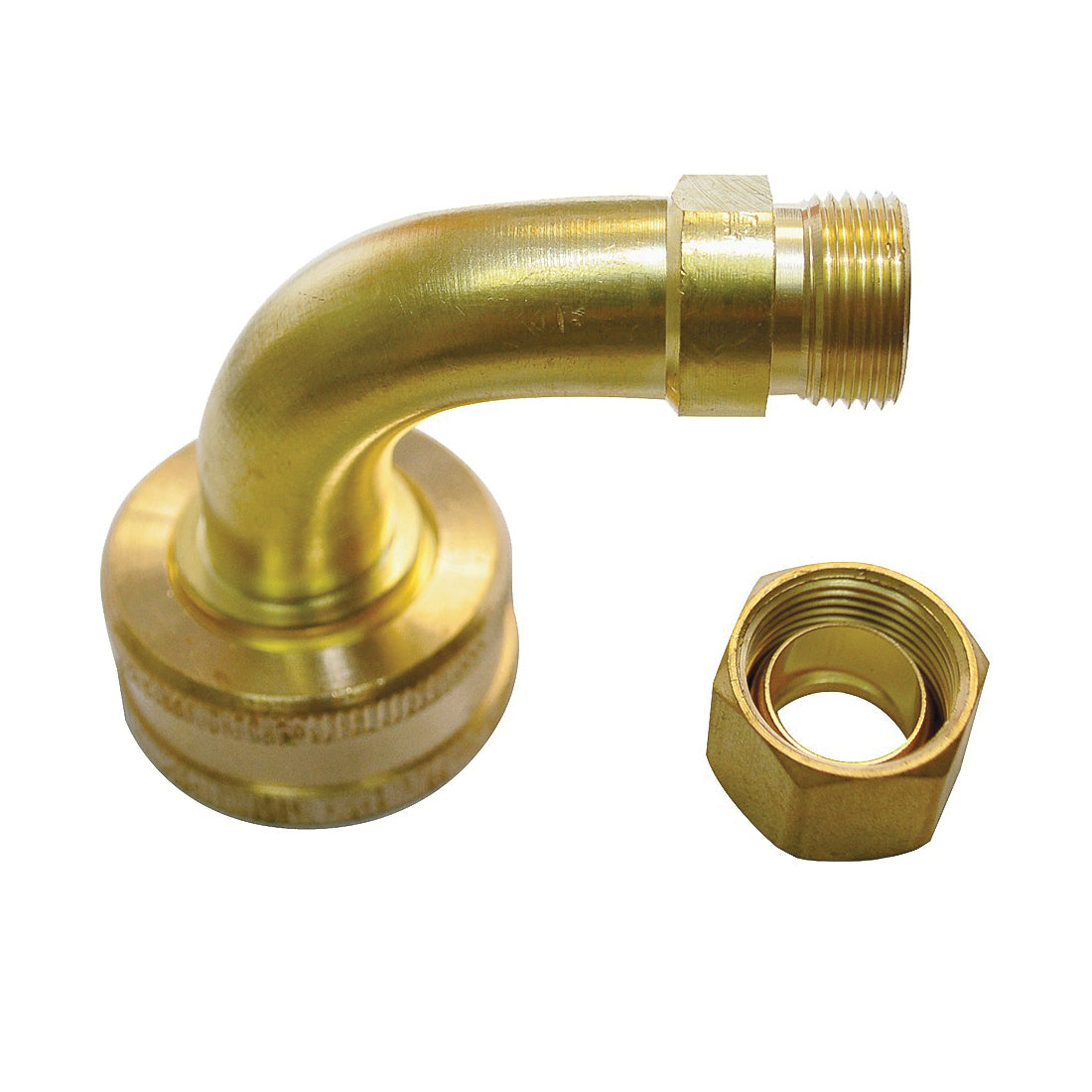 Plumb Pak Dishwasher Elbow Compression Rubbed Brass