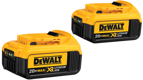 Dewalt 20V XR 4Ah Battery 2PK