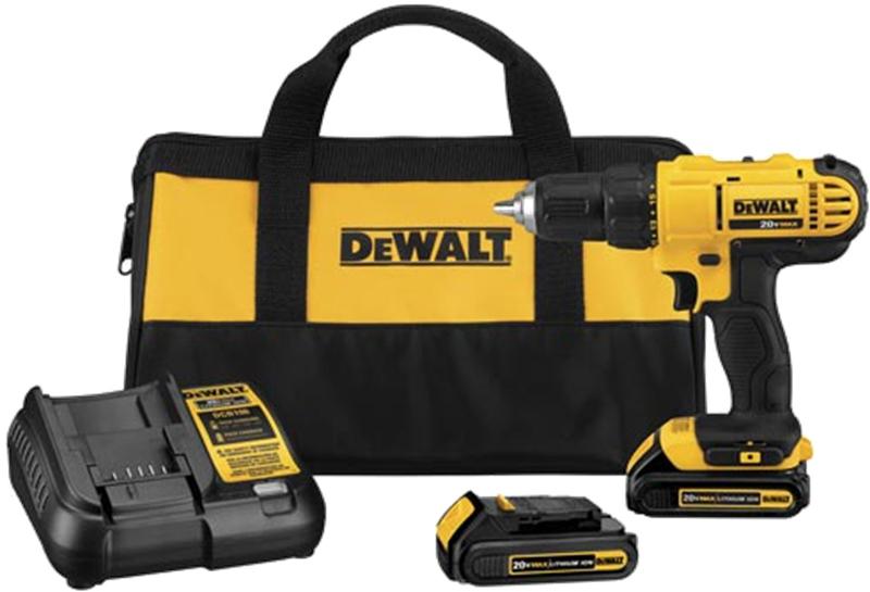 Dewalt 20V Compact 1/2" Drill/Driver Kit