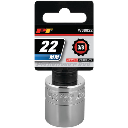 Performance Tool 3/8" Drive Socket 12 Point Metric