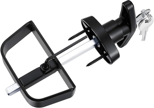 Shed Door Latch T-Handle Lock Kit with 2 Keys