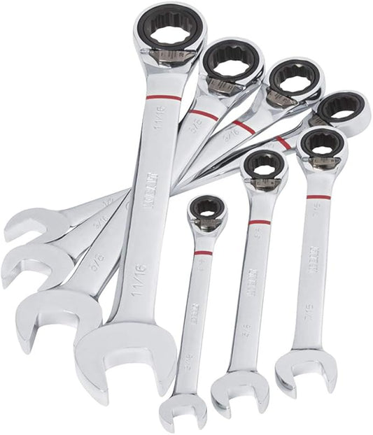 Kobalt  7-piece 72-tooth 12-point reversible ratcheting combination wrench set, metric