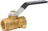 B&K Llc Mueller 1/2" w Drain Ball Valve