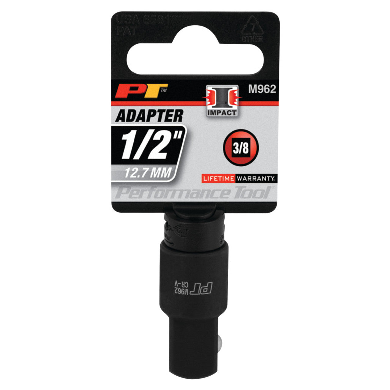 Performance Tool 3/8" Drive X 1/2" Male Impact Adapter