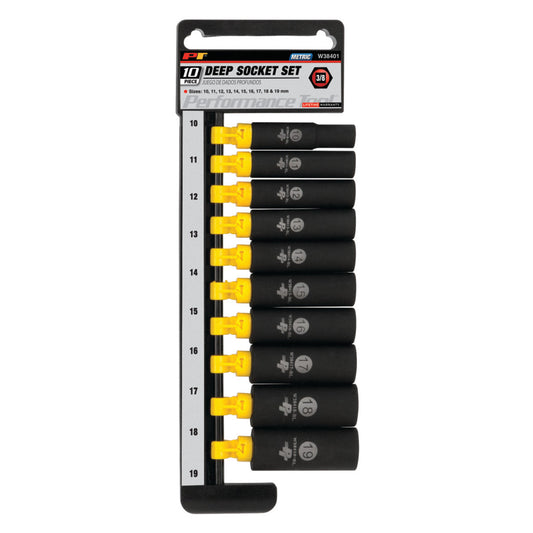 Performance Tool 3/8" Drive Metric Impact Socket Set