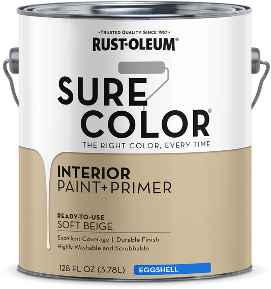 Rustoleum Egg Soft Beige Interior Paint 1 Gallon