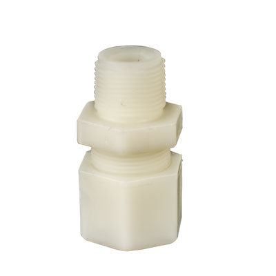 3/8" OD Tube x 1/4" MPT Polypropylene Male Coupling