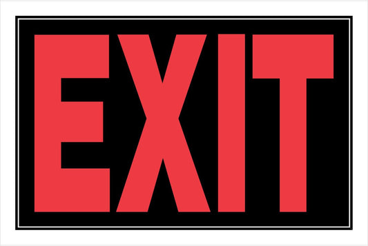 Hillman Exit Sign 8" X 12"