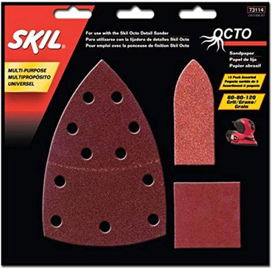 Skil Octo Sandpaper Kit 15 Piece