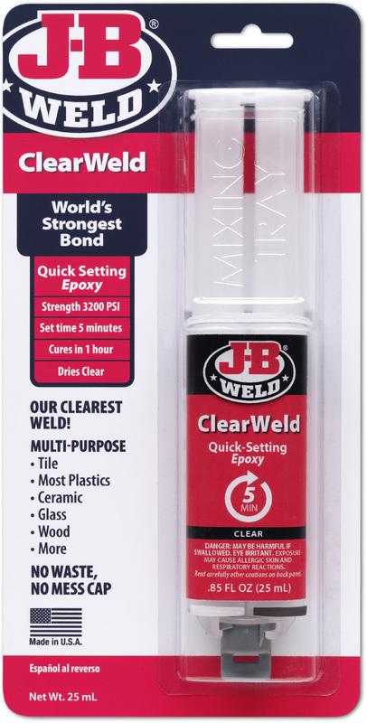 J-B Weld Company 25Ml Clear Weld Syringe