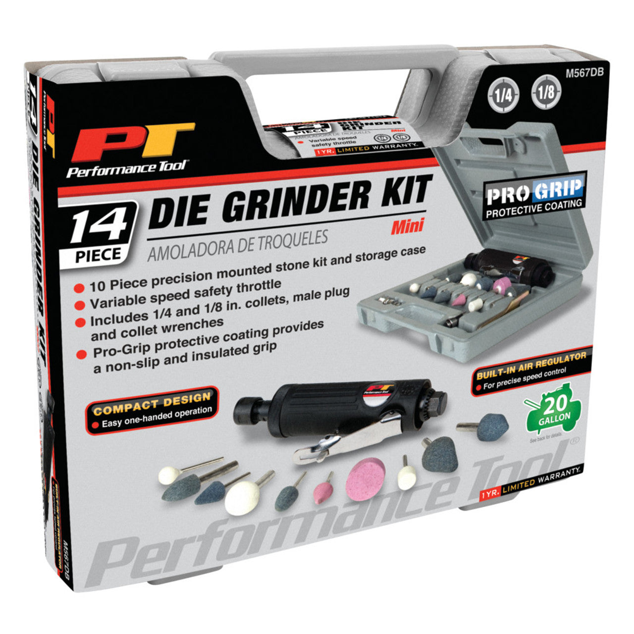 Performance Tool Mini Die Grinder Kit