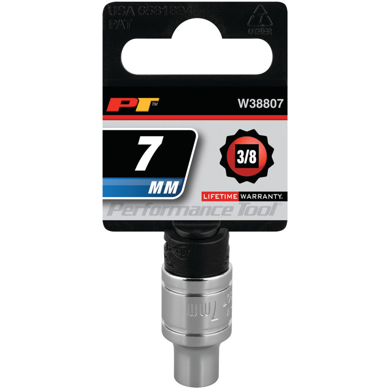 Performance Tool 3/8" Drive Socket 12 Point Metric