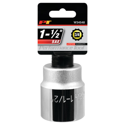 Performance Tool 3/4" Drive Socket 12 Point SAE