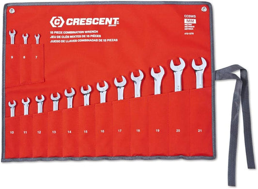 Crescent 12 Point Metric Combination Wrench Set + Roll