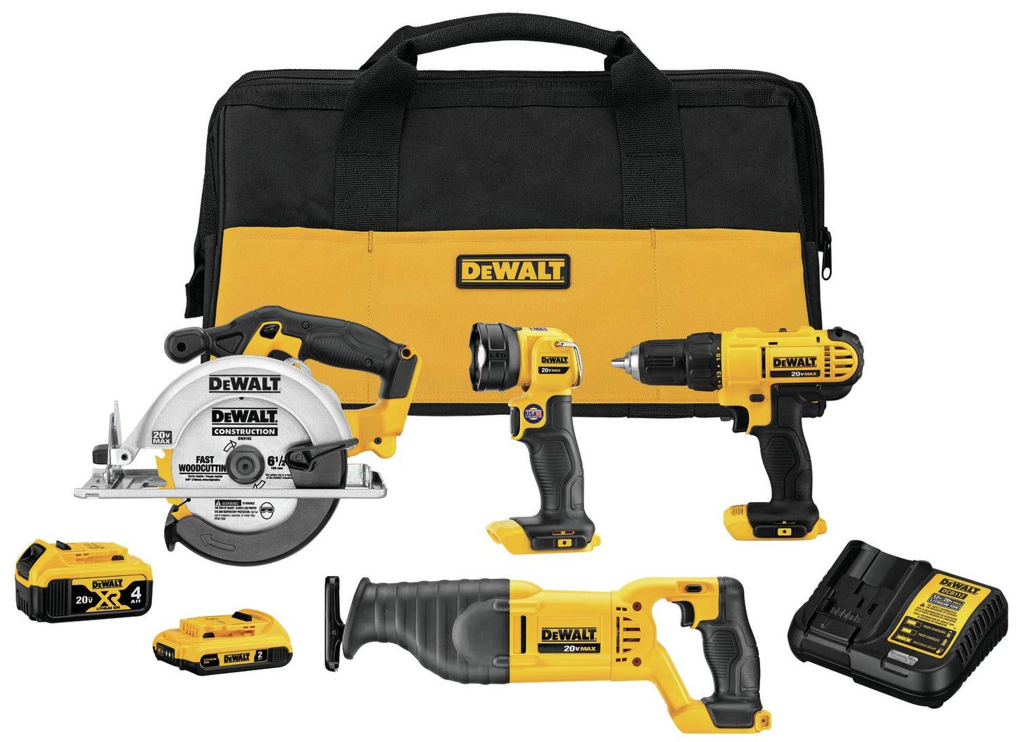 Dewalt 4-Tool Cordless Combo Kit