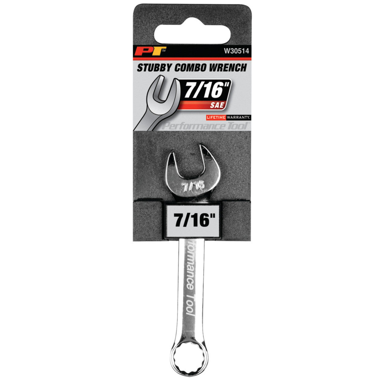 Performance Tool Stubby Combination Wrench SAE