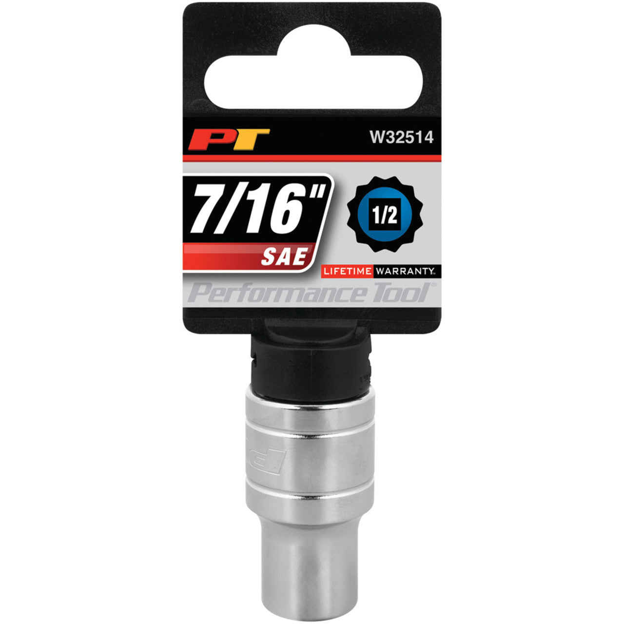 Performance Tool 1/2" Drive Socket 12 Point SAE