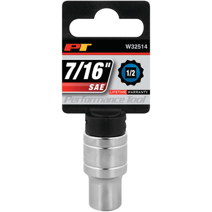 Performance Tool 1/2" Drive Socket 12 Point SAE