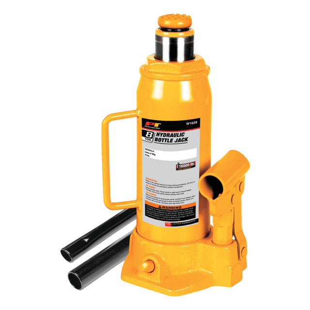 Performance Tool 8 Ton Hydraulic Bottle Jack