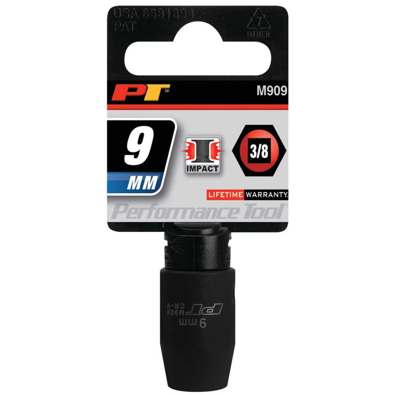 Performance Tool Impact Socket 3/8" Drive 6 Point Metric