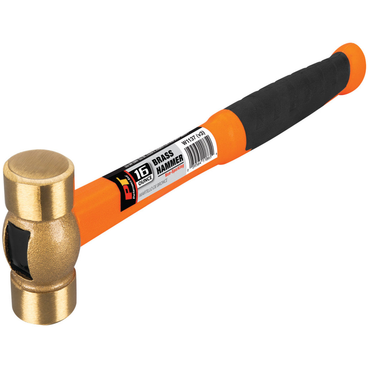 Performance Tool 16 oz. Solid Brass Hammer