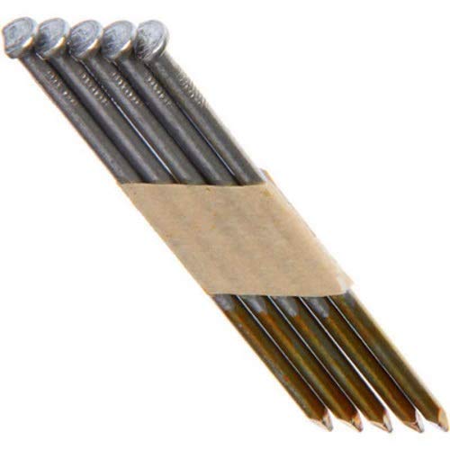 Grip Framing Nail, 12D, 3-1/4 in L, Bright Coated, Clipped Head, Smooth Shank