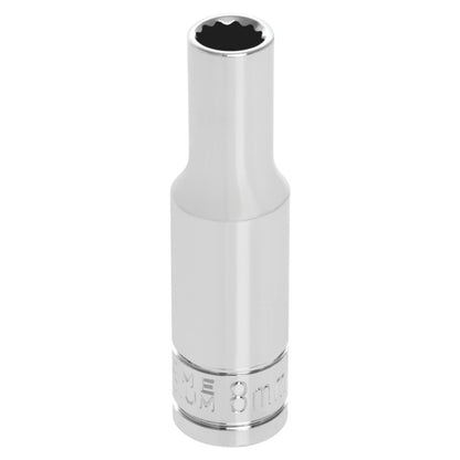 Performance Tool Deep Well 3/8" Drive Socket 12 Point Metric