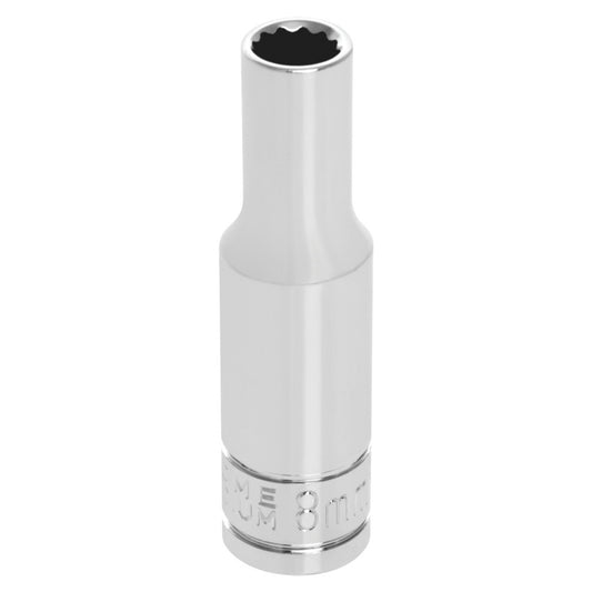 Performance Tool Deep Well 3/8" Drive Socket 12 Point Metric