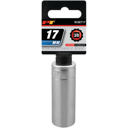 Performance Tool Deep Well 3/8" Drive Socket 12 Point Metric