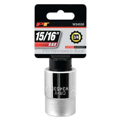 Performance Tool 3/4" Drive Socket 12 Point SAE