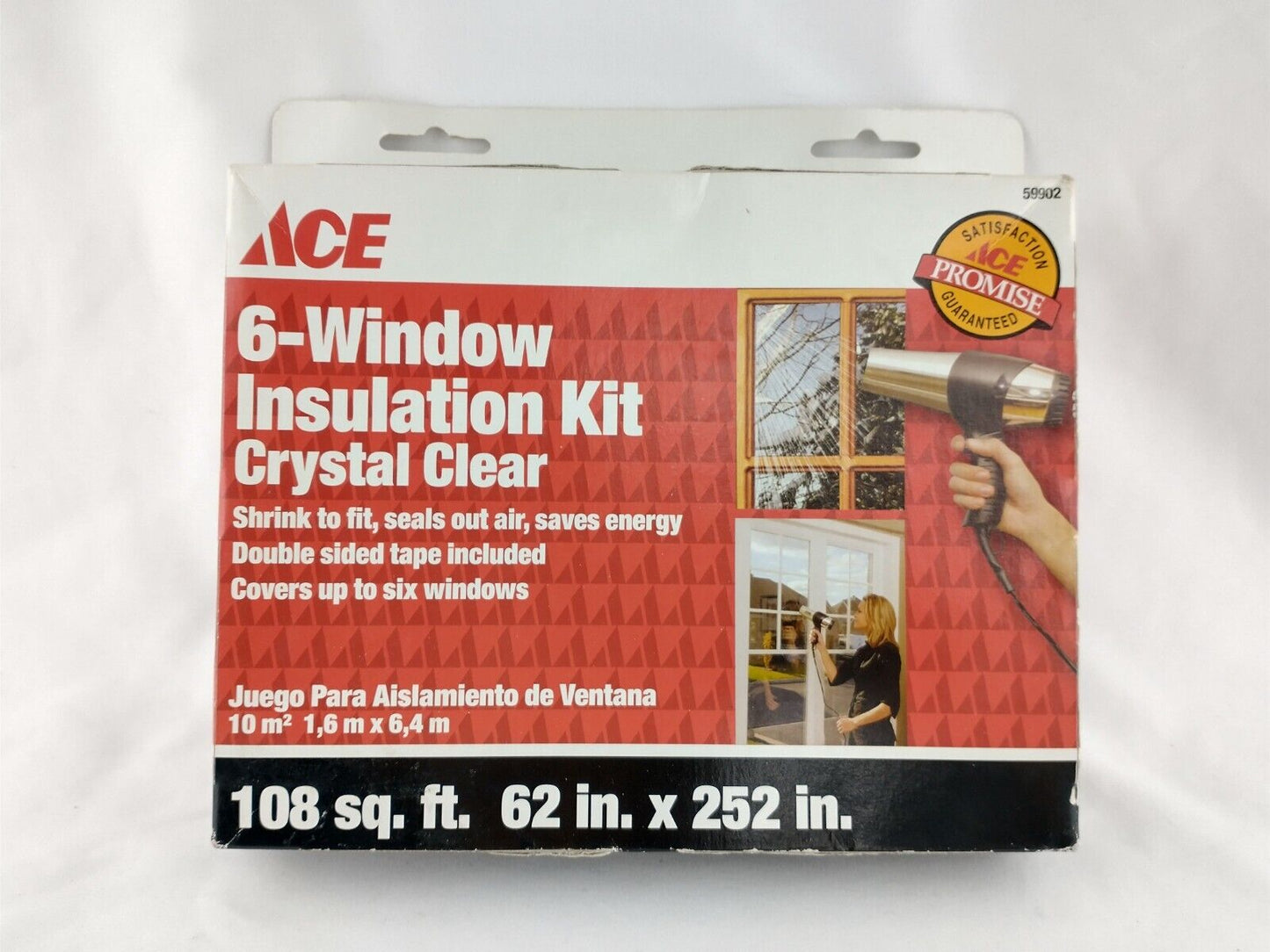 3M Window Insulator Kit huge 5.2' x 21' Clear Film for up to 6 Windows