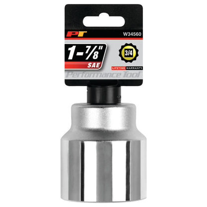 Performance Tool 3/4" Drive Socket 12 Point SAE