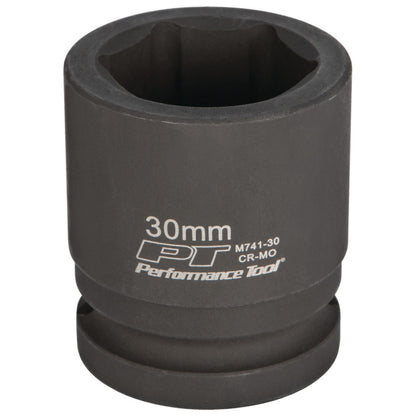 Performance Tool Impact Socket 3/4" Drive 6 Point Metric