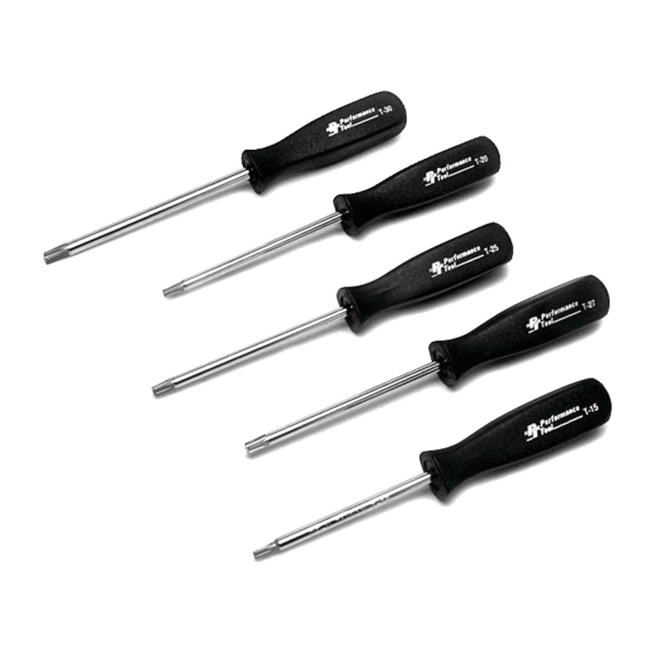 Performance Tool Tamper Resistant Star Driver Set 5 Piece