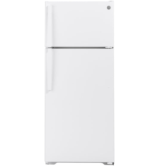 GE Top Mount Refrigerator 17.5 Cubic Feet White
