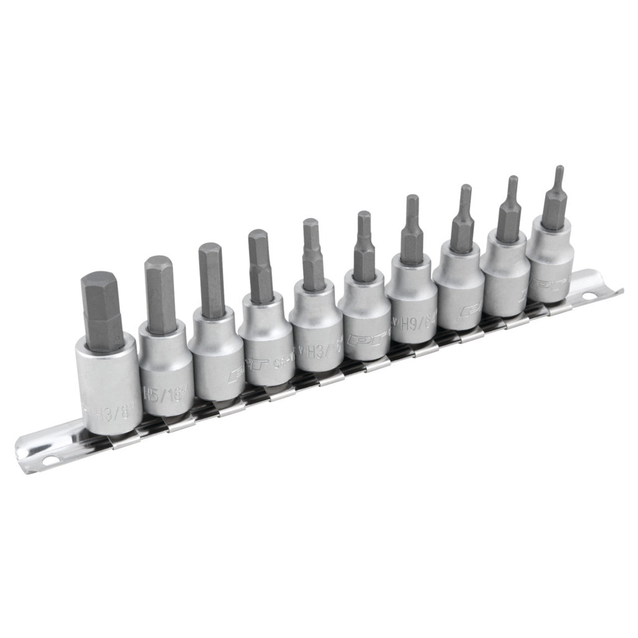 Performance Tool 3/8" Drive SAE Hex Bit Socket Set 10 Piece