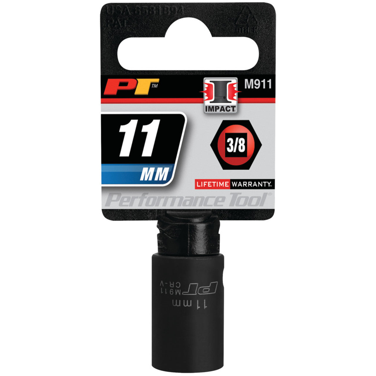 Performance Tool Impact Socket 3/8" Drive 6 Point Metric